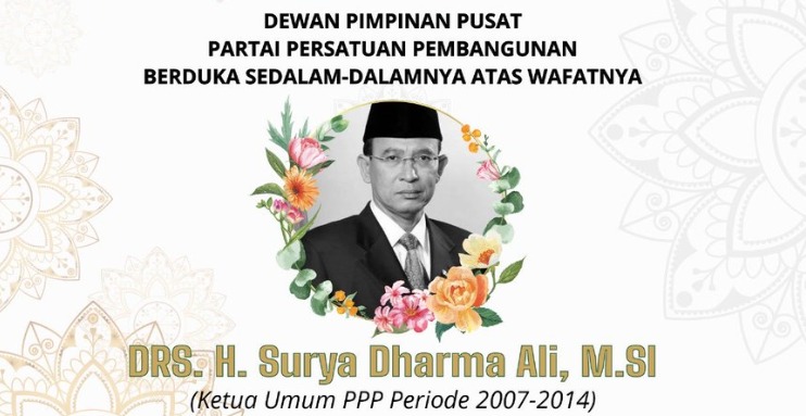 Mantan Menteri Agama Suryadharma Ali Tutup Usia, PPP Sampaikan Duka Mendalam